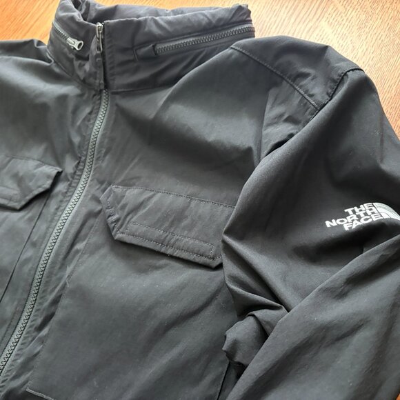 Mens North Face Volvo Lightweight Hooded Windwall Nylon Black Jacket Large - Picture 3 of 10